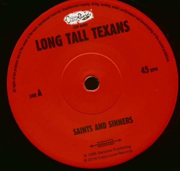 Long Tall Texans - Saints And Sinners (7inch