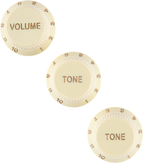 Potiknöpfe Fender Strat Soft Touch Knobs Aged White