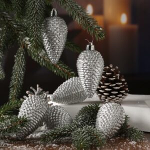 Christbaumschmuck ZAPFEN - Weihnachtsbaumschmuck - bruchfest - glit...