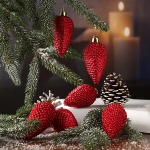 Christbaumschmuck ZAPFEN - Weihnachtsbaumschmuck - bruchfest - glit...