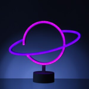 LED NEON Figur PLANET - Neonlicht - H: 24cm - Batterie oder USB Bet...