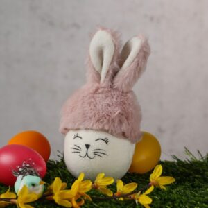 Osterhase mit Plüschohren - Dekofigur - Ostern - H: 16cm - hängend ...