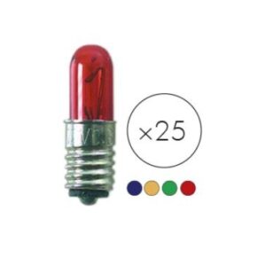 Ersatzlampen 25er Pack - 4 Farben gemischt - E5 - 12V - 0