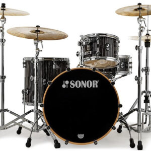 Drumset Sonor ProLite PL 322 Shell Set - Ebony White Stripes