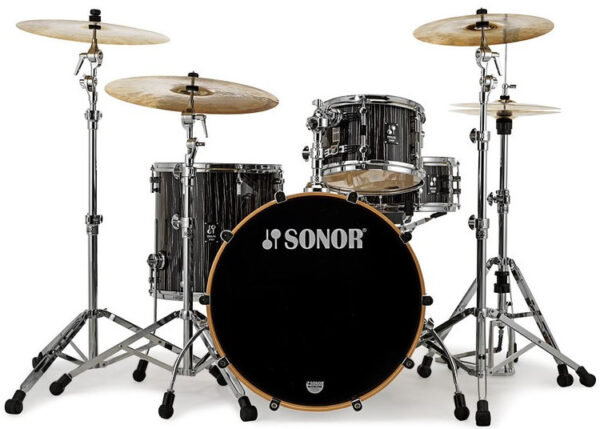 Drumset Sonor ProLite PL 322 Shell Set - Ebony White Stripes