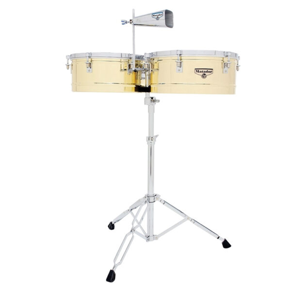 Timbales Latin Percussion M257B Matador Messing