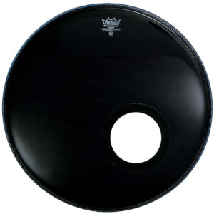 Bass Drum Resonanzfell Remo Powerstroke 3 Ebony 20" mit Loch