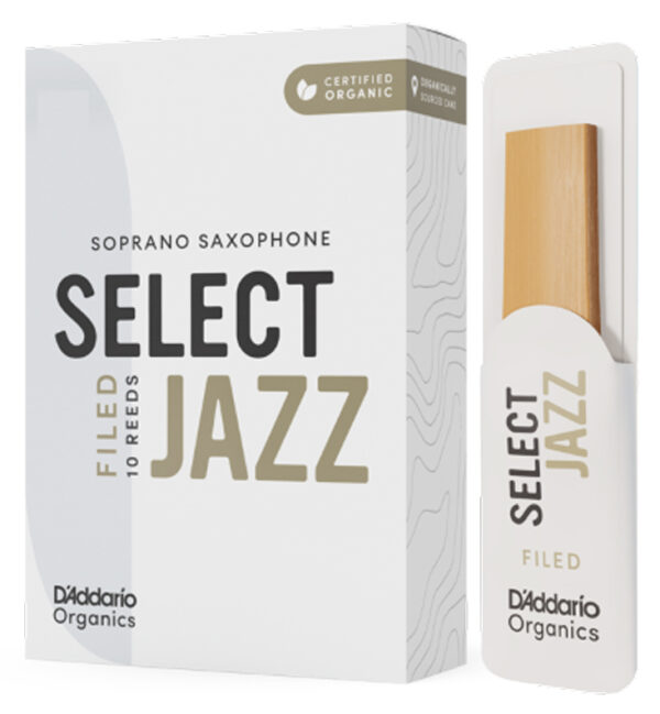 B-Sopran-Sax-Blatt D'Addario Woodwinds Select Jazz Filed