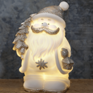 LED Figur "Buddy" - Weihnachtsmann - 4 warmweiße LED - H: 25cm - Ba...