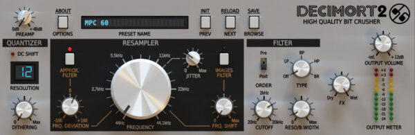 Plugin Effekt D16 Group Decimort 2 Bit Crusher