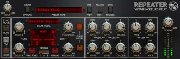 Plugin Effekt D16 Group Repeater Delay