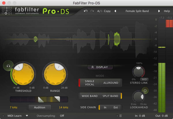 Plugin Effekt FabFilter Pro-DS