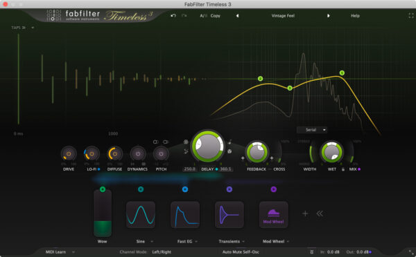 Plugin Effekt FabFilter Timeless 3 Upgrade