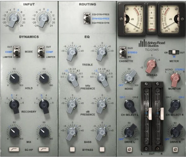 Effekt Plugin Waves Abbey Road EMI TG12345 Channel