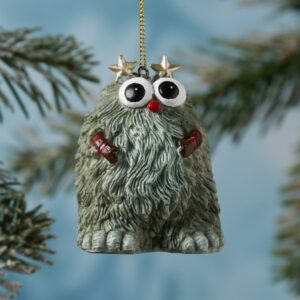 Weihnachtsbaumschmuck Yeti TOM - Polyresin - inkl. Aufhänger - matt...