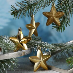 Christbaumschmuck STERN - Weihnachtsbaumschmuck - bruchfest - H: 7