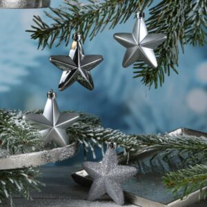 Christbaumschmuck STERN - Weihnachtsbaumschmuck - bruchfest - H: 7