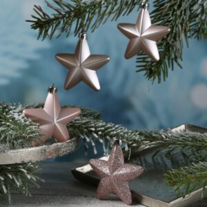 Christbaumschmuck STERN - Weihnachtsbaumschmuck - bruchfest - H: 7