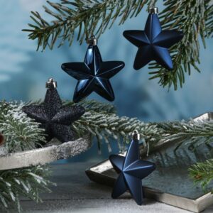 Christbaumschmuck STERN - Weihnachtsbaumschmuck - bruchfest - H: 7