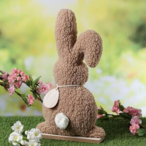 Hase Teddy - Dekofigur - Plüschhase mit Knickohr - Frühlingsdeko - ...