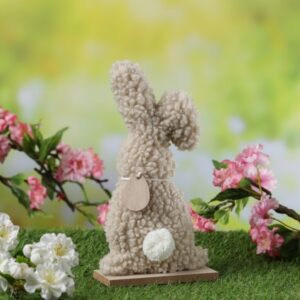 Hase Teddy - Dekofigur - Plüschhase mit Knickohr - Frühlingsdeko - ...