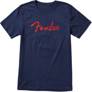 T-Shirt Fender T-Shirt Foil Logo Blue L