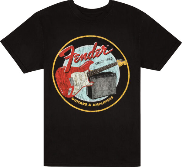 T-Shirt Fender T-Shirt 1946 Guitars & Amplifiers Black M