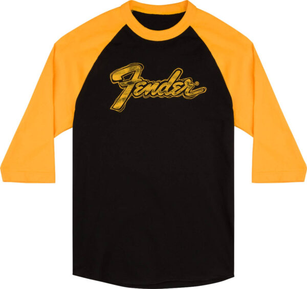 T-Shirt Fender Doodle 3/4 Sleeve Raglan Shirt L