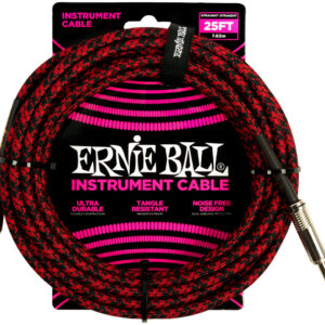 Instrumentenkabel Ernie Ball EB6398 rot/schwarz 7