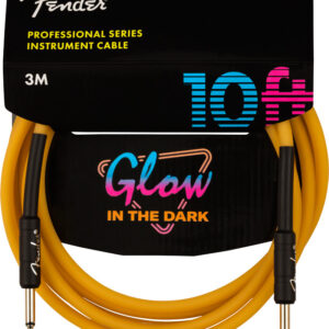 Instrumentenkabel Fender Pro Glow in the Dark Orange - 3 Meter