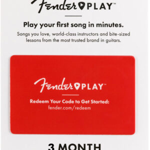 Prepaid Karte Fender Play Onlineunterricht 3 Monate