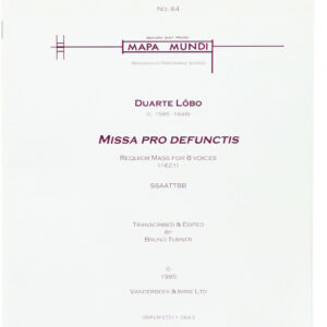 Klavierauszug Missa pro defunctis for mixed chorus a cappella