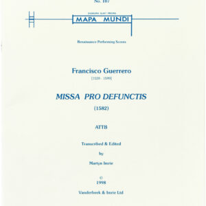 Klavierauszug Missa pro defunctis for mixed chorus