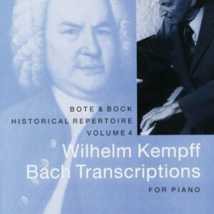 Klaviernoten Wilhelm Kempff - Bach Transcriptions Band 4