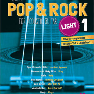 Best of Pop & Rock light for acoustic Guitar Vol. 1