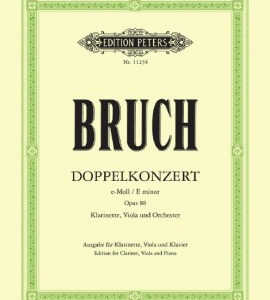 Klavierauszug mit Solostimmen Doppelkonzert e-moll op 88