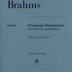 Klaviernotenbuch Brahms - 15 bekannte Originalstücke