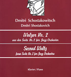 Klaviernoten Walzer Nr. 2 aus der Suite Nr. 2 für Jazzorchester