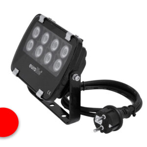 EUROLITE LED IP FL-8 | 30° | 8x1W | IP56 | Lichtfarbe Rot