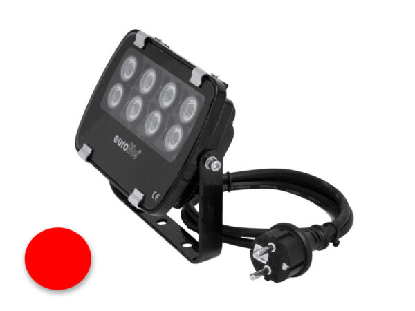 EUROLITE LED IP FL-8 | 30° | 8x1W | IP56 | Lichtfarbe Rot