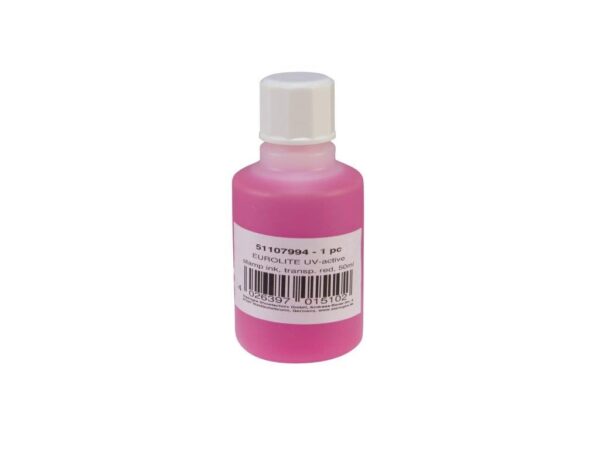 UV -aktive Stempelfarbe - transparent rot - 50ml