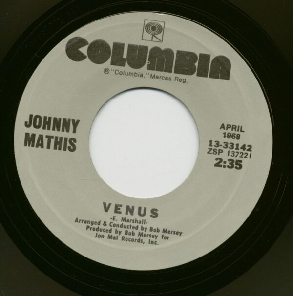 Johnny Mathis - Venus - Gina (7inch