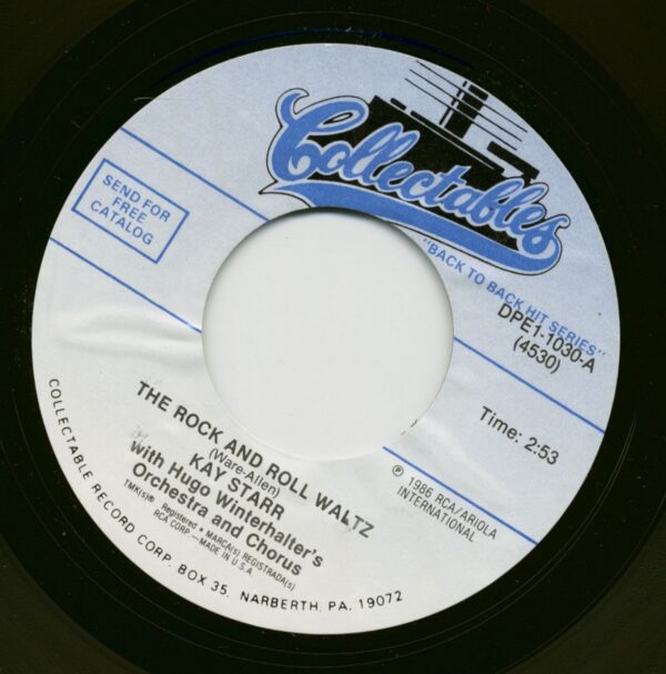 Kay Starr - The Rock And Roll Waltz - My Heart Reminds Me (7inch