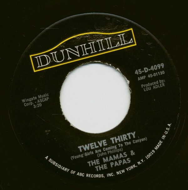 The Mamas & The Papas - Twelve Thirty - Straight Shooter (7inch