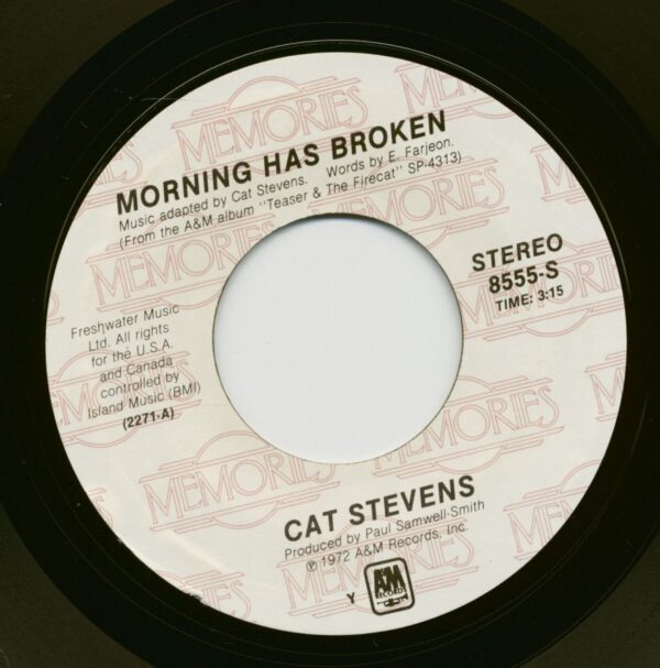 Cat Stevens - Morning Has Broken - Where Do The Children Play (7inch