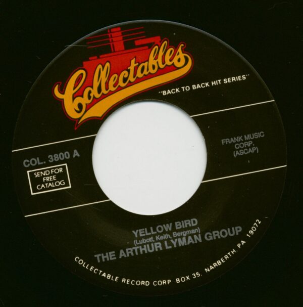 The Arthur Lyman Group - Yellow Bird - Love For Sale (7inch