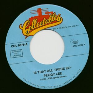 Peggy Lee - Is That All There Is? - I'm A Woman (7inch