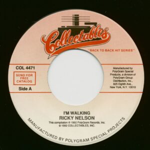 Ricky Nelson - I'm Walking - A Teenager's Romance (7inch