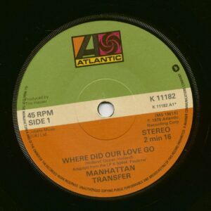 The Manhattan Transfer - Where Did Our Love Go - Je Voulais (7inch