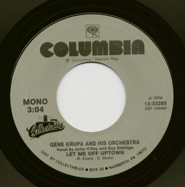 Gene Krupa And His Orchestra - Let Me Off Uptown - Drumboogie (7inch